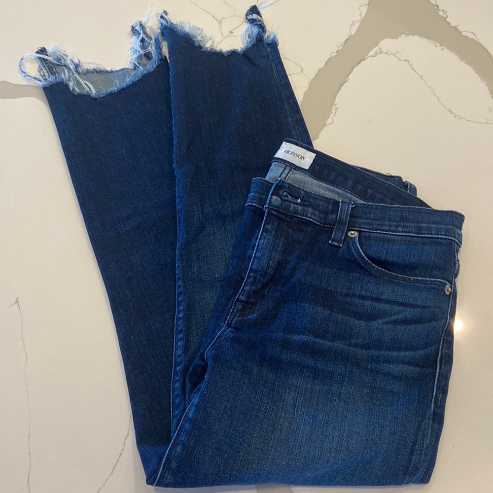 HUDSON frayed skinny jeans